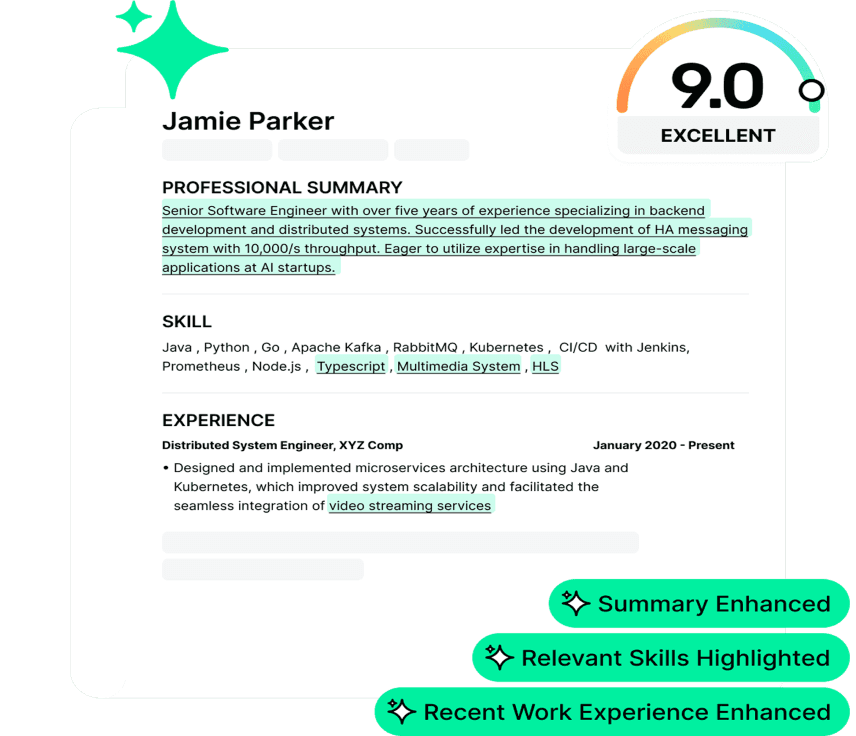 تصویر نمونه رزومه - ۱۰ دقیقه تا ساخت رزومه حرفه‌ای