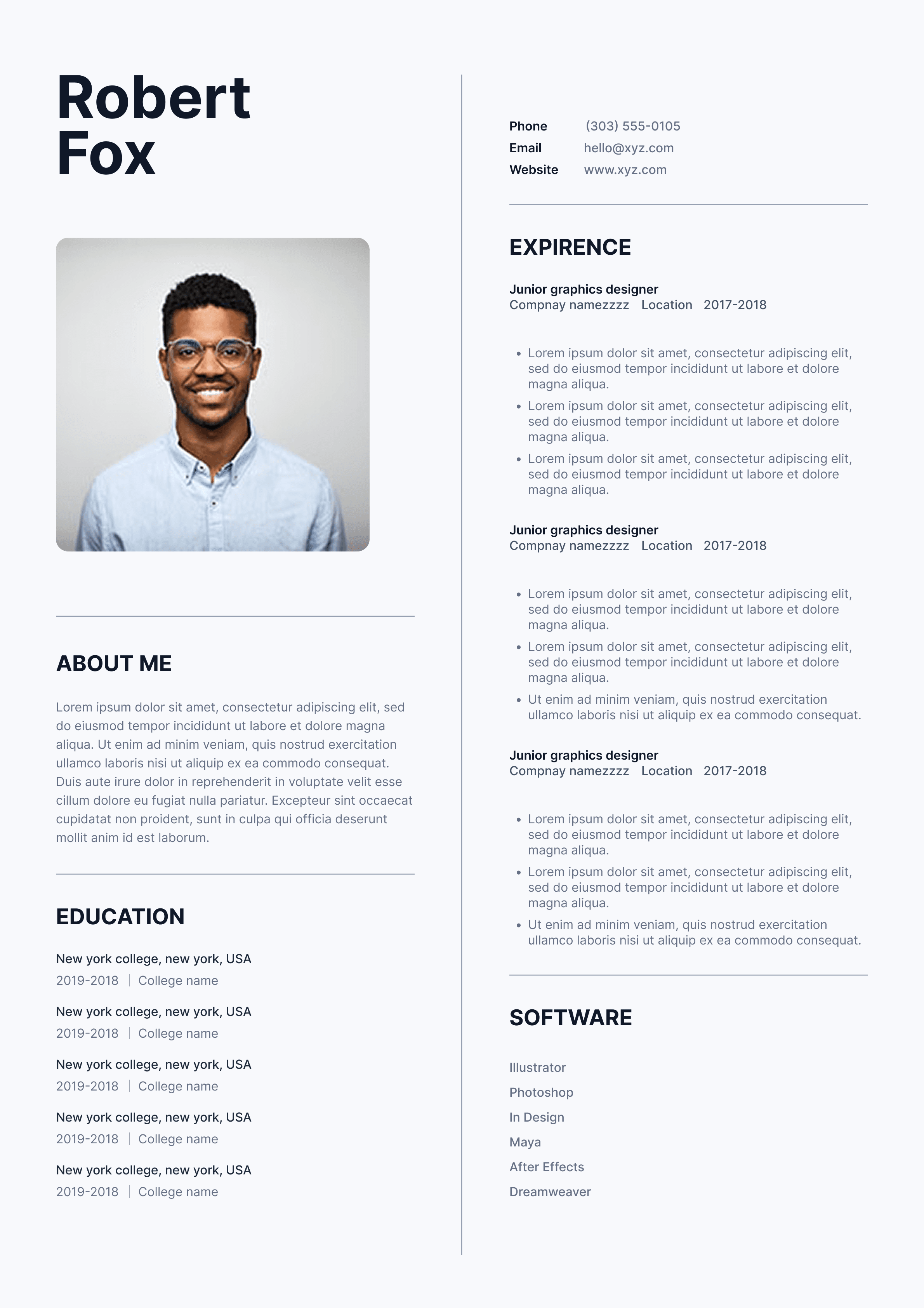 resume template