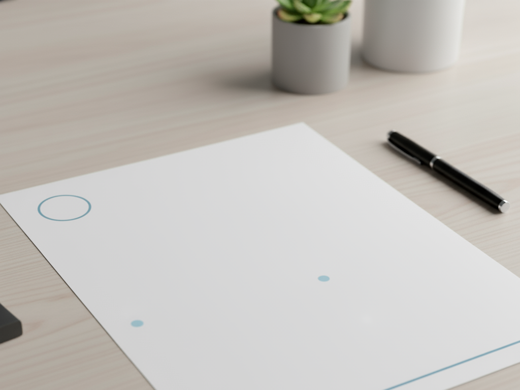 عکس یک رزومه ترکیبی خالی که منتظر پر شدن است