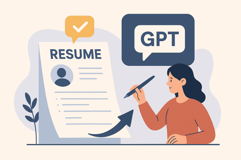 آپدیت رزومه با چت جی پی تی