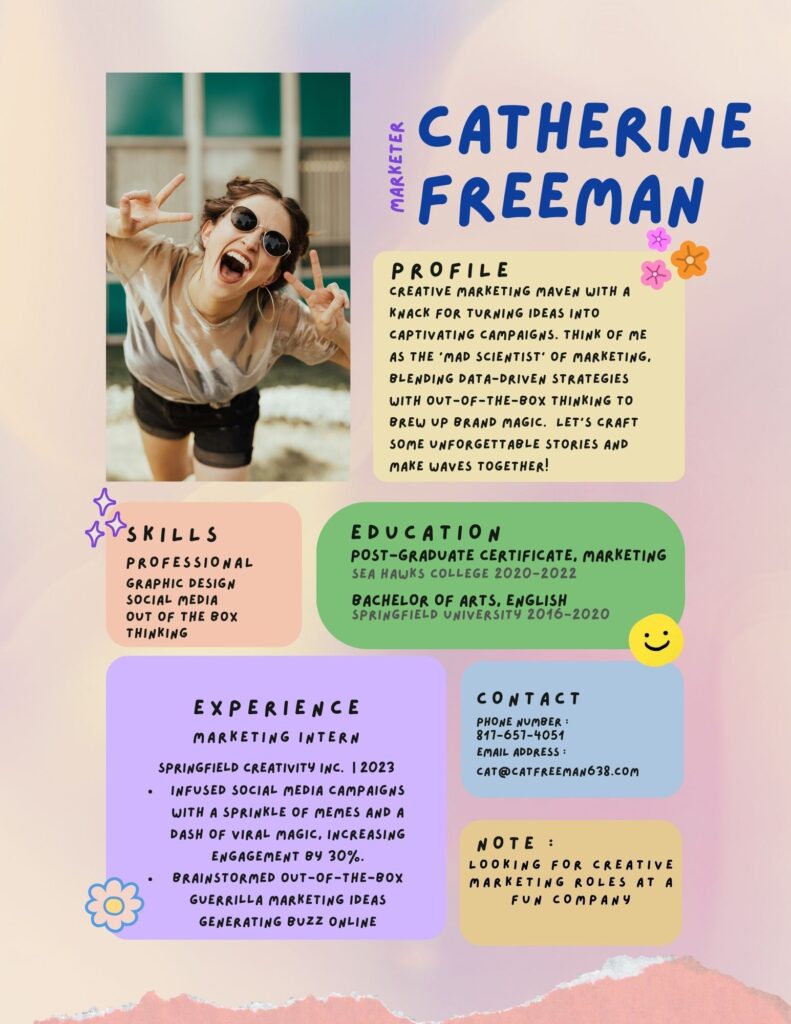 نمونه یک رزومه بد