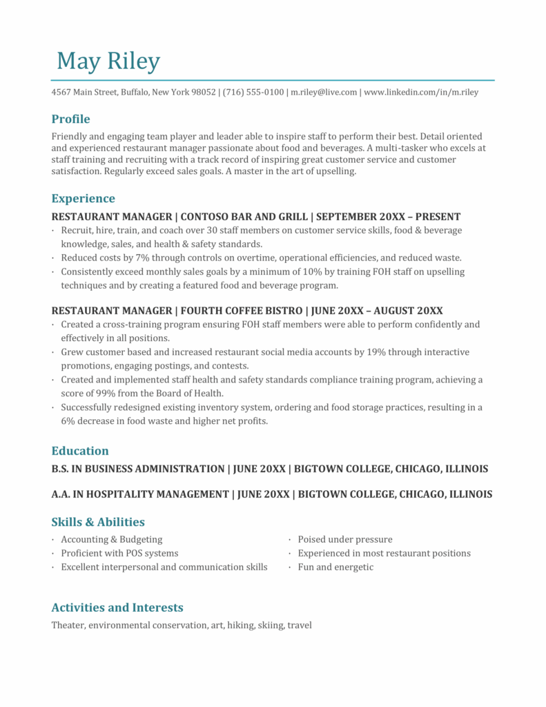 قالب رزومه حرفهای